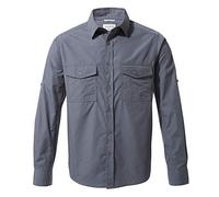 Craghoppers Homme Mens Kiwi Long Sleeved Shirt, Chemise De Randonnée, Ombre Blue, M EU