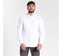 Craghoppers Men's Crag Long Sleeve Shirt Blanc Optique Moyen Male