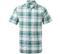 Craghoppers Men's Hila Short-Sleeve Shirt Wsh Teal CHK Petit Male