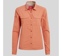 Craghoppers NosiLife Adventure Chemise à Manches Longues Femme, Taille:36, Couleur:Red Sandstone