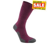 Craghoppers Nosilife Humidité Marche Matelassé Voyage Chaussettes Laine Bordeaux