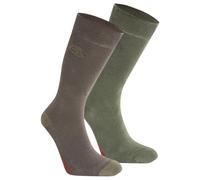 Craghoppers - Nosilife Travel Twin Pack Socks - Chaussettes de randonnée - EU 36-38 - woodland green / wild olive