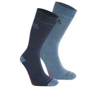 Craghoppers - Nosilife Travel Twin Pack Socks - Chaussettes de randonnée - EU 43-47 - blue navy / blue stone