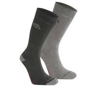 Craghoppers - Nosilife Travel Twin Pack Socks - Chaussettes de randonnée - EU 39-42 - black pepper / mid grey