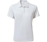 Craghoppers Women's Crag Pro Short-Sleeve Polo Blanc Optique 8 (XS) Female