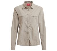 Craghoppers - Women's Nosilife Adventure Langarm Bluse III - Chemisier - 40 - soft mushroom