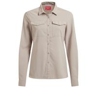 Craghoppers Nosilife Pro V Long Sleeve Shirt Beige 40 Femme