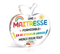 Crahalen Cadeau Maitresse D'école,Cadeau Atsem,Cadeau Maitresse,Merci Maitresse Cadeau,Cadeau Personnalisé Maitresse,Cadeau pour Maitre,Cadeau Professeur,Acrylique pour Maitresse