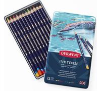 Derwent Metallic Box Inktense Pencil 12 Units Multicolore