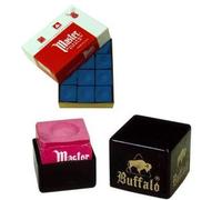 Craie billard master bleu 12 unit?s + porte-craies