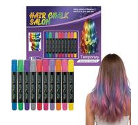 Craie Capillaire Filles | 10 Pièces de Jouets de Colorant Lavable pour les Cheveux en Couleurs,Set de Craies pour Cheveux | Pour Ados Anniversaire Noël Coiffage Maquillage Beauté