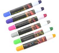 Craie Colorante Temporaire pour Cheveux 6 Pièces, Paillettes | Se Lave à L’eau Shampooing, Reflets Non Permanents, pour Filles et Scène, École, Fête