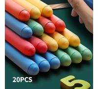 Craie Colorée Soluble Dans L'eau,Sans Poussière,Pour Enseignant,Brosse Graffiti Pour Enfants,Fournitures De Classe,Enseignement De La Cire Pastel Sèche - Type Color 20