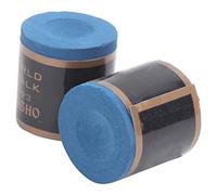 Craie de Billard de Haute qualité, 2 Pièces, Pointes de Queue de Billard Antidérapantes pour Un Contrôle amélioré, Rouge et Bleu Huileux, 2,4x2,3 Cm (Blue)