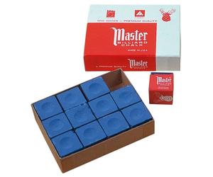 Craie de billard Master-Bleu-Lot de 12