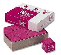 Craie de billard - Master - Lot de 12 - Rouge - Mixte - Adulte