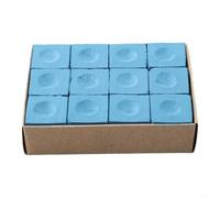 Craie de Billard Professionnelle 12pcs Qualité Supérieure | Cube standard, améliore l'adhérence, réduit les erreurs, compatible toutes queues, usage fréquent