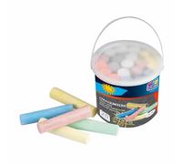 Craie de Trottoir 20 Pièces en Seau - Couleurs Vives pour Enfants