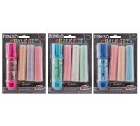 Craie de trottoir jumbo + support 3 pcs