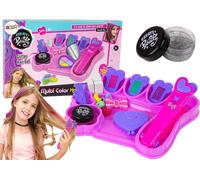 Craie pour colorer les cheveux, mèches colorées, fer à lisser, accessoires