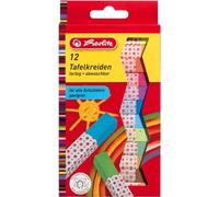 Craie pour tableau Herlitz couleurs assorties Carton de 12 étuis