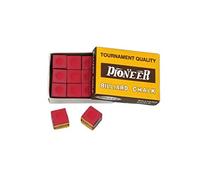 Craies de billard Pioneer rouges - boite de 12 craies