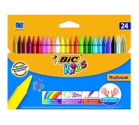 BIC Kids – Craies de coloriage – Plastidecor – Couleurs assorties