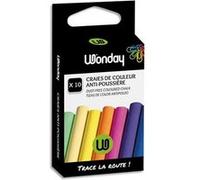 Craies de couleur - Anti-poussière - Facile à effaceur - Pour ardoise et tableau noir - 10 teintes Noir