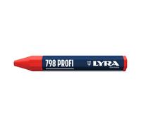 Craies industrielles hexagonales - Ø12 mm - longueur 95 mm - coloris rouge - par 12 LYRA