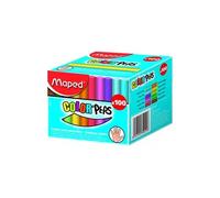 Craies scolaires Maped - Boîte de 100 craies couleurs assorties sans poussière