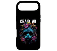 Craig Alaska Chat Portant des Lunettes de Soleil et des Fleurs Coque pour iPhone Air