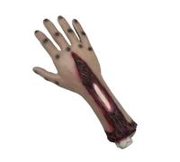 Crainte effrayante Faux sanglants Terreur Corps Séparé Corporation Accessoires de fête pour Halloween Fête et maisons hantées Cassé Séparé, marron, taille unique