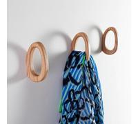 Craman Un crochet - Crochet mural en chêne « Bubbles » | Forme de bulle - Crochet moderne en bois - Support mural décoratif
