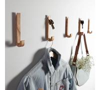 Craman Un crochet - Crochet mural en chêne CR6 moderne et porte-clés - Accessoire mural décoratif - Cadeau pour la maison