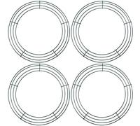 Crame de Couronne en métal Couronne de Fil Vert pour Les Vacances Mariage Noël Valentin Garden à la Maison décorations fête 4 Pack (12 Pouces) ...