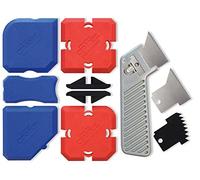 Cramer Fugi Kit professionnel de 7 outils de profilage en silicone pour joints de silicone parfaits dans la cuisine et la salle de bain, instructions en anglais