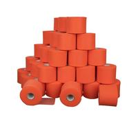 Cramer Lot de 48 Rouleaux de Ruban adhésif pré-Enveloppant pour Bande athlétique, élastique à Cheveux, Bandeau, Soutien rotulien, Fournitures de Ruban athlétique, 7 cm x 27,4 m, Orange