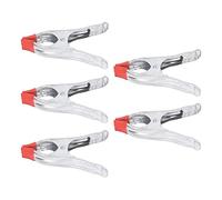 Cramp à printemps Woodworking Strong Study A Shape Pinmps for DIY Projects Market Stalles Photography 5pcs Silver Red 7in Galvanisé fer