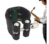 Cramp de saxophone - Clip de fixation en cuir pour Soprano Soprano SAXOPHONE | Ligature portable avec tenue en bouche sécurisée, conception légère, clarté de ton améliorée, pratique à domicile, 1,46x1