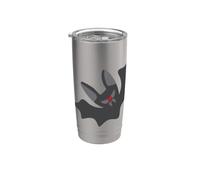 Crampant mignon drôle de chauve-souris de vampire Halloween crocs trucs ou friandises Gobelet isotherme en acier inoxydable double paroi