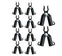 Crampes à Canne de Jardin - 10pcs Pieces de menuiserie en Treillis, Porte-Vigne réglable | Clips de Jardin en Treillis, Support de Connexion des pièces de Boucles pour Le Jardinage pelouse Mousse