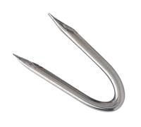 CRAMPILLON 3,5x35 mm en acier galvanisé - Seau 5 Kg - Attache grillage, câble, fil