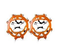 Crampon À Glace Pour Marche Avec Traction | Griffes De Bottes Talon Résistantes À L'Usure - Antidérapant De Traction Pour Marche,Pour Hommes Et Femmes Activités Extérieures Randonnée Escalade Pêche Jo