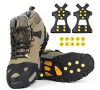 Crampon Antidérapent, Crampons de Neige, Anti-Slip Crampons, Lot de 10 Pics à Glace Amovibles pour Chaussures, Semelles ntidérapantes pour Marche en Montagne, Voyages, pêche et Conditions Hivernales