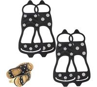 Crampon Antidérapent,Universelles Crampons Pointes Antidérapent,Crampons Neige Chaussures,Glace Traction Crampon Neige Grips,Chaussures Anti-Slip Crampones Pour Alpinisme Marche Randonnée (2*S（30-40）)