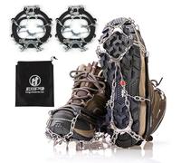 Crampon Chaussures Neige, ACTOYS Crampons de Glace Universelles, Crampon à Neige Antidérapant, Crampon Verglas pour Chaussure, Griffes à Crampon, Crampon Chaussures Neige et Glace de Randonnée