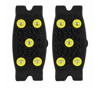 Crampon Crampons antidérapants for l'alpinisme, Couvre-Chaussures Unisexes for la Neige, Accessoires de Marche et randonnée sur la Neige ou la Glace(Black Yellow)