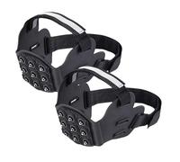 Crampons à glace - Couvre-chaussures antidérapants et robustes | Pointes en caoutchouc extensible, attaches légères et portables pour la marche d'hiver, la course à pied, l'escalade