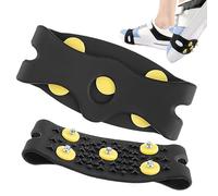 Crampons À Glace - Crampons À 5 Dents en Acier pour Chaussures | 2X Traction Extensible À Enfiler d'alpinisme pour Chaussures Et Bottes | Crampon Antidérapants pour La Marche sur Neige, La Randonnée