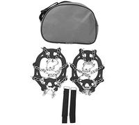 Crampons à Glace en Acier Inoxydable à 19 Dents, Pointes antidérapantes pour Chaussures de Montagne, Crampons de randonnée en extérieur avec Harnais élastique et Bande de Fixation, (L 19 Dents)